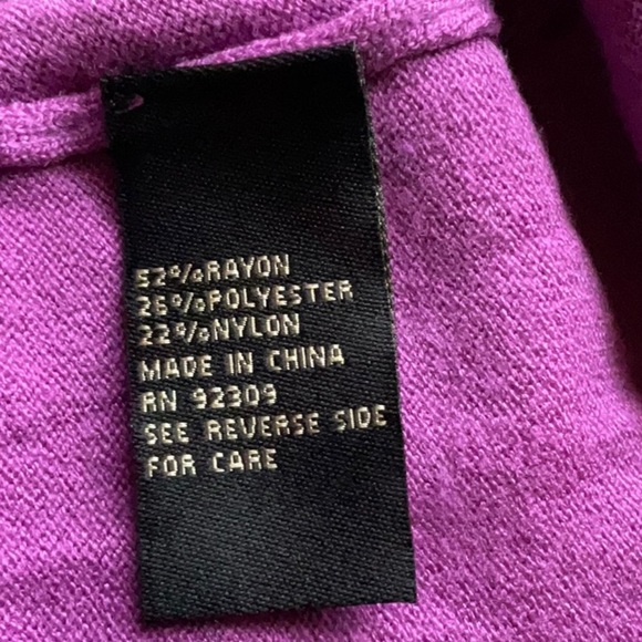 DG2 by Diane Gilman Women SoftEase Knit Ottoman Stitch Shoulder Sweater Size 2X - Picture 9 of 13